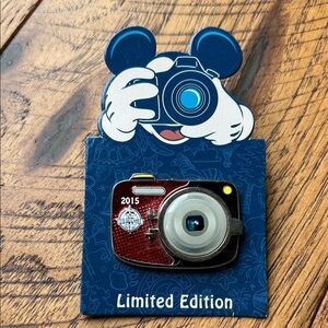 Disney Red and Blue Limited Edition Camera Pin